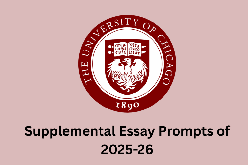U Chicago Supplemental essays 2025-26